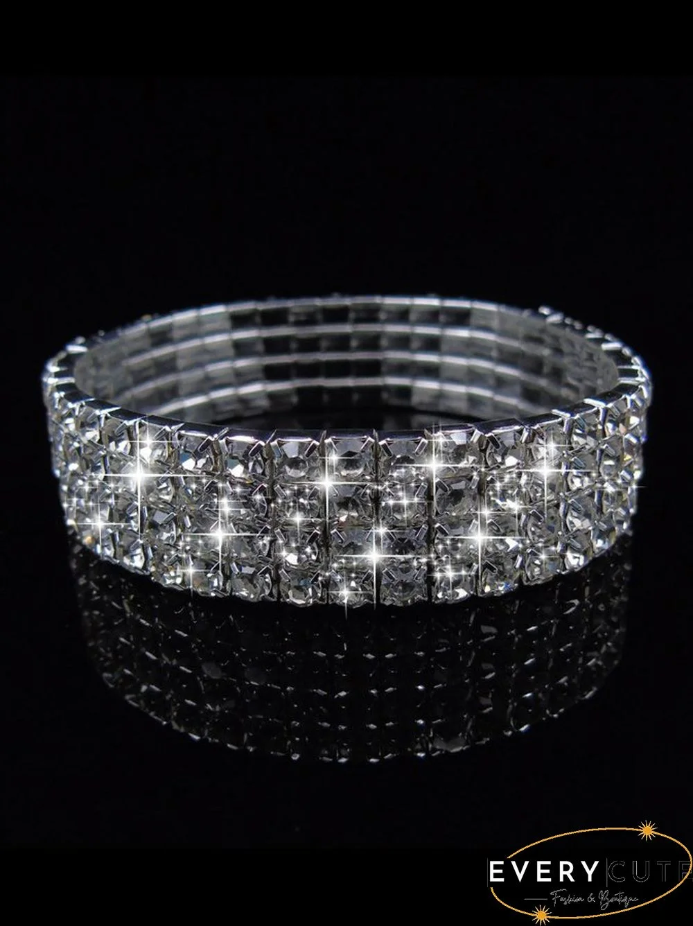 1-5 Row Full Drill Stretch Bracelet Party Bracelet
