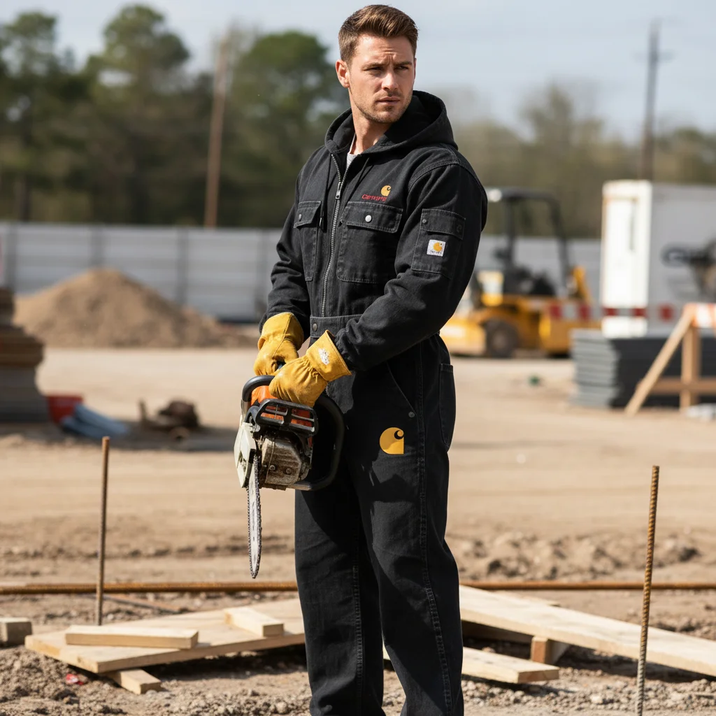 Men's Multi-functional Hooded Jumpsuit Outdoor Workwear