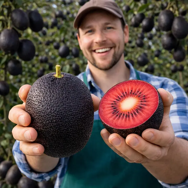 🥝Black Diamond Ruby Kiwi Seeds &ndash; Sweet, Nutrient-Rich & Easy to Grow 