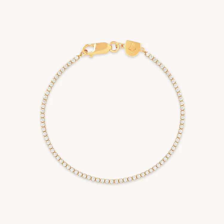 Tennis Chain Bracelet in Gold