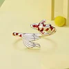 Koi Cuff Ring 925 Sterling Silver