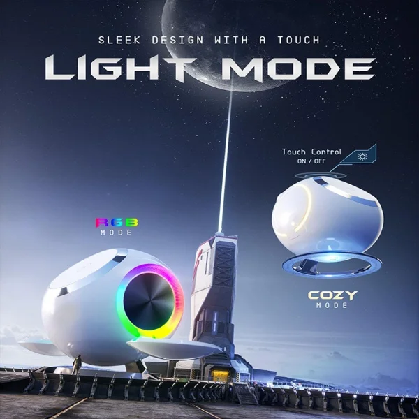 Three-in-one Spherical Ambient Light Vertical Magnetic Wireless Charger