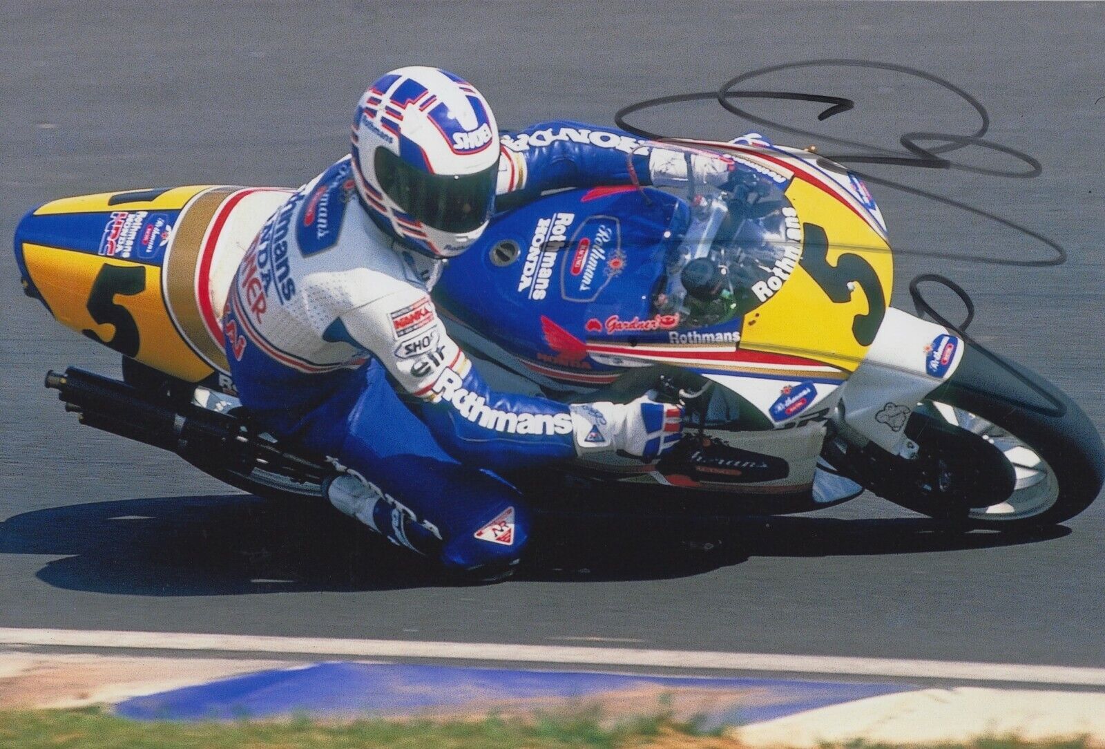 Wayne Gardner Hand Signed 12x8 Photo Poster painting - Honda MotoGP Autograph 2.