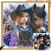 Diamond Painting-DIY Square Part AB Drill Cowboy(45*45CM)