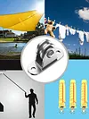 2/4Pcs Bearing Silent Wheel Loading 176 Lb Pulley Block Kit Wall-Mounted Pulley