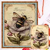 Flowers And Bees - 11CT Counted Cross Stitch 40*55cm/15.75*21.65in