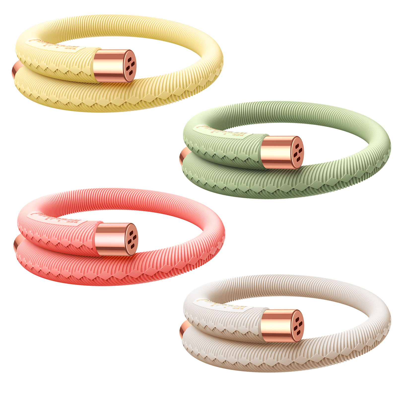 

Double-Head Mosquito Repellent Bracelet Safe for Babies Adults Pregnancy, Beige, 501 Original