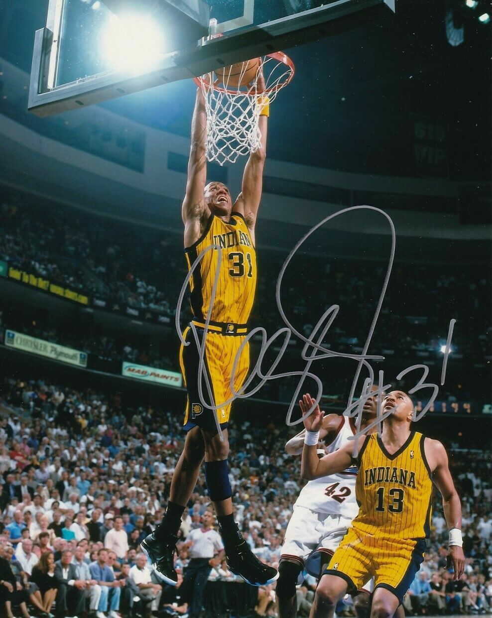 Reggie Miller PACERS HOF Autographed Signed 8X10 Photo Poster painting REPRINT