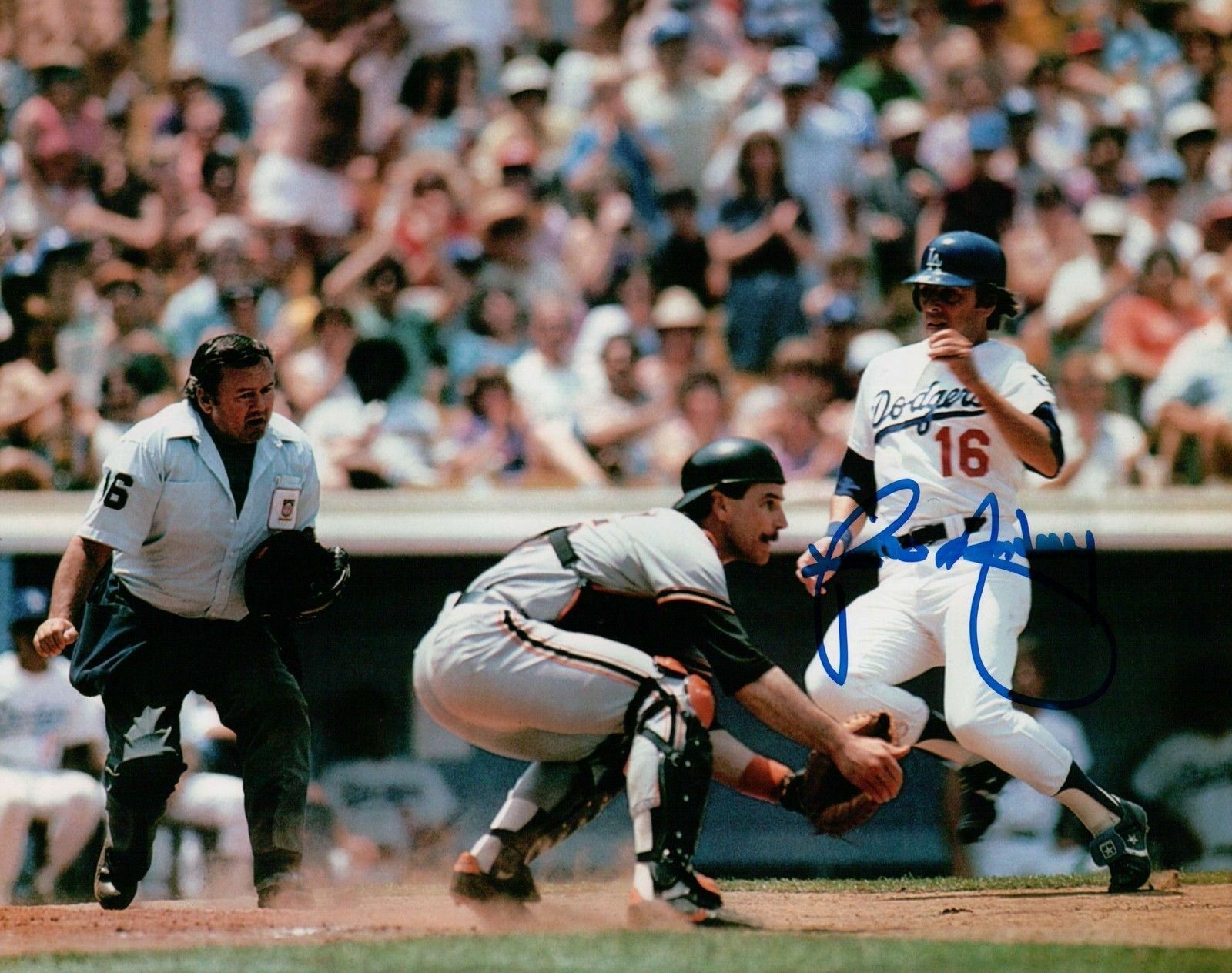 Rick Monday Signed 8X10 Photo Poster painting Autograph LA Dodgers Play at Home Auto COA