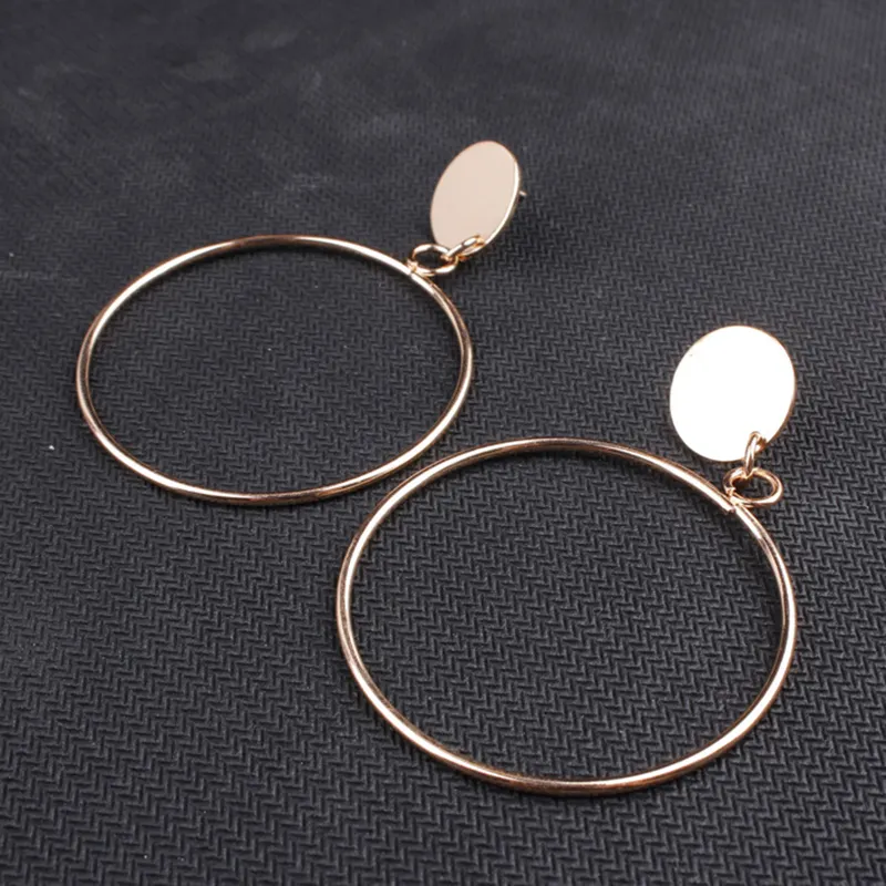 Simple Large Circle Earrings