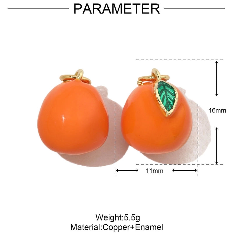 3 PCS/Package 13*16mm 15*9mm 8 * 17mm Copper Cherry Fruit Banana Pendant Jewelry Accessories