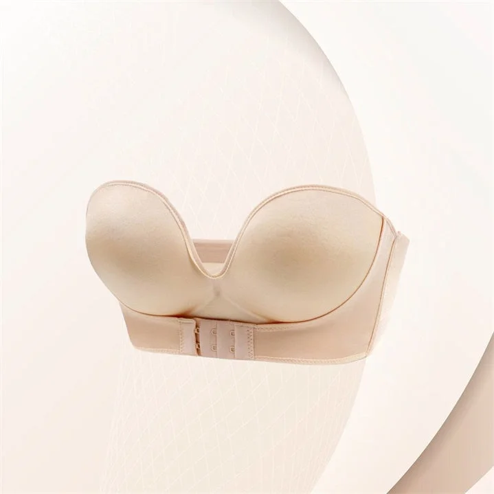 Front Buckle Strapless Wireless Bra