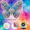Kit d&rsquo;art diamant&eacute; de perceuse en forme sp&eacute;ciale bricolage de papillon fleur avec cadre 25x25cm