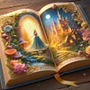 Castle In The Book-11CT Stamped Cross Stitch 50*50cm/19.69*19.69in tapestrymarket