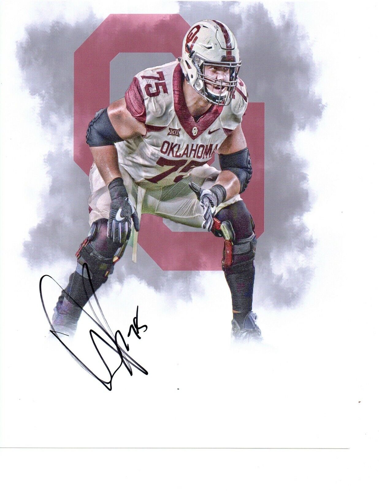 Dru Samia Oklahoma Sooners signed autographed 8x10 football Photo Poster painting d