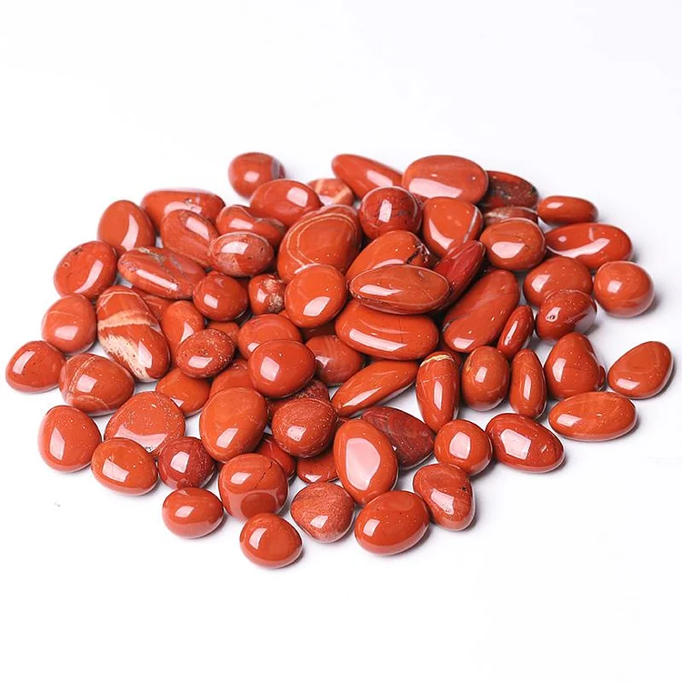 0.1kg 20-30mm Natural Red Jasper bulk tumbled stone