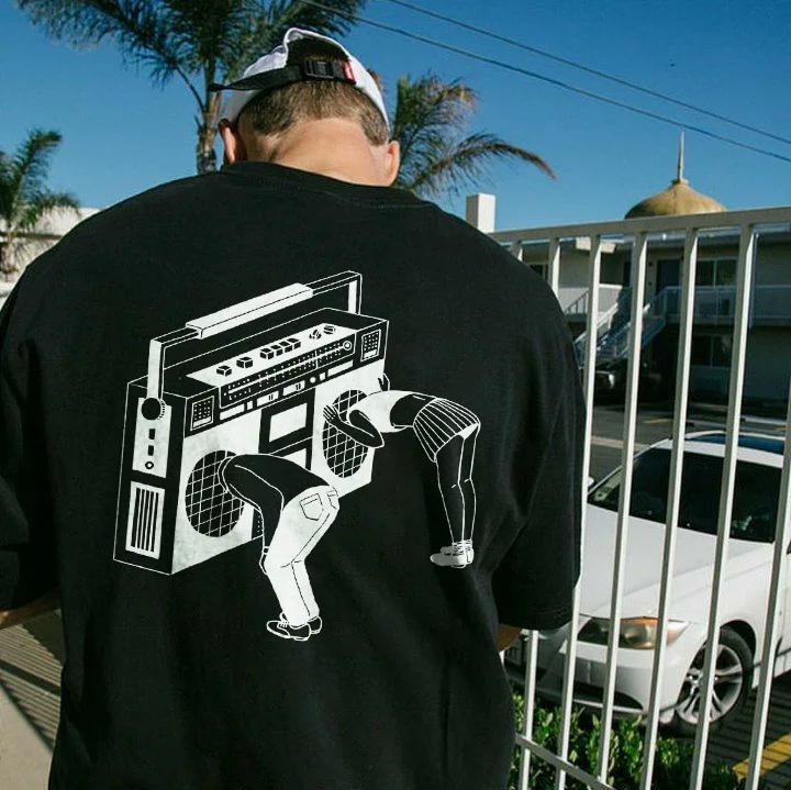 Disco Radio Funny Tape Recorder T-shirt