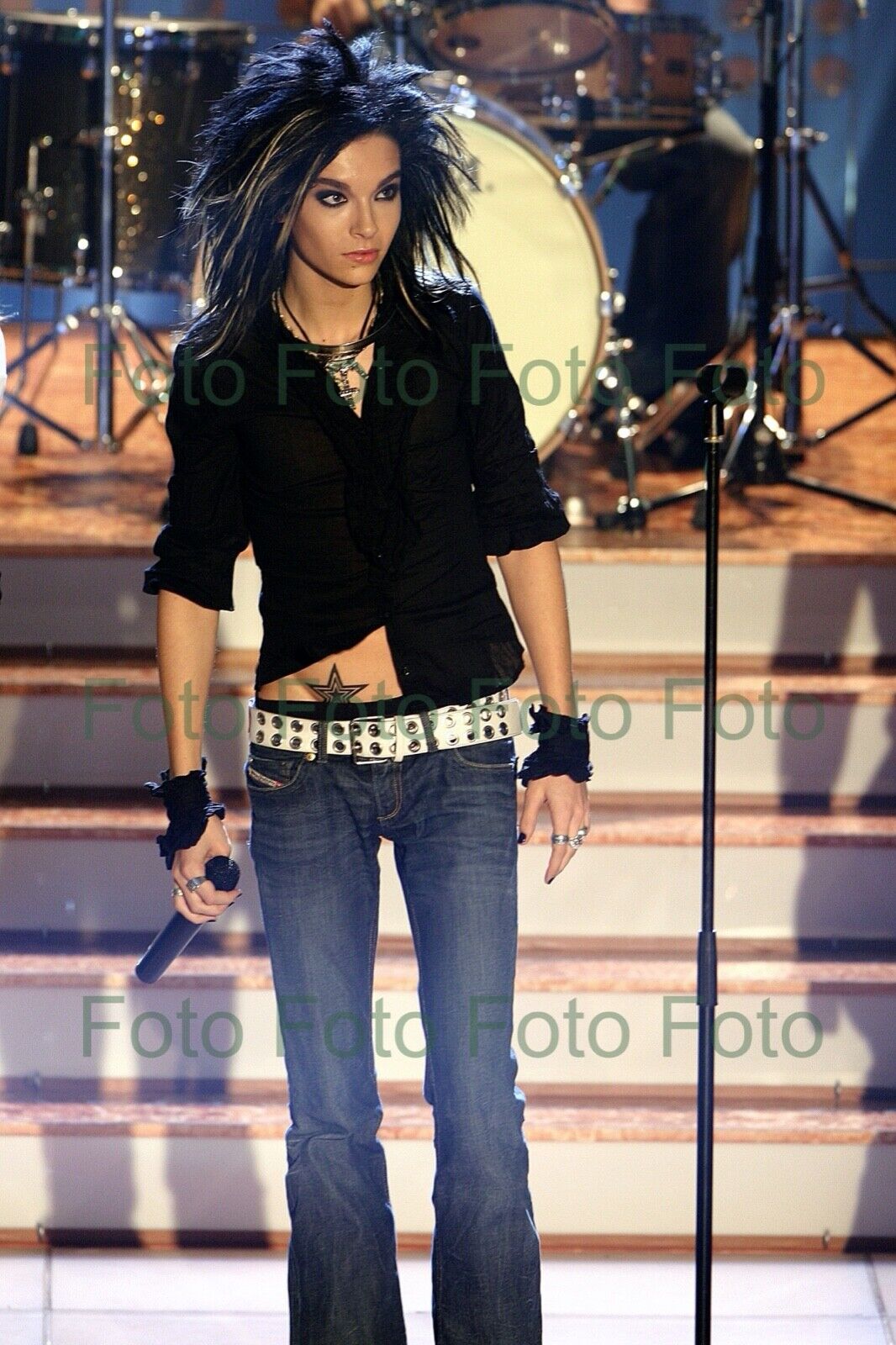 Tokio Hotel - Bill Kaulitz Pop Musik Foto 20 x 30 cm ohne Autogramm (Be-5