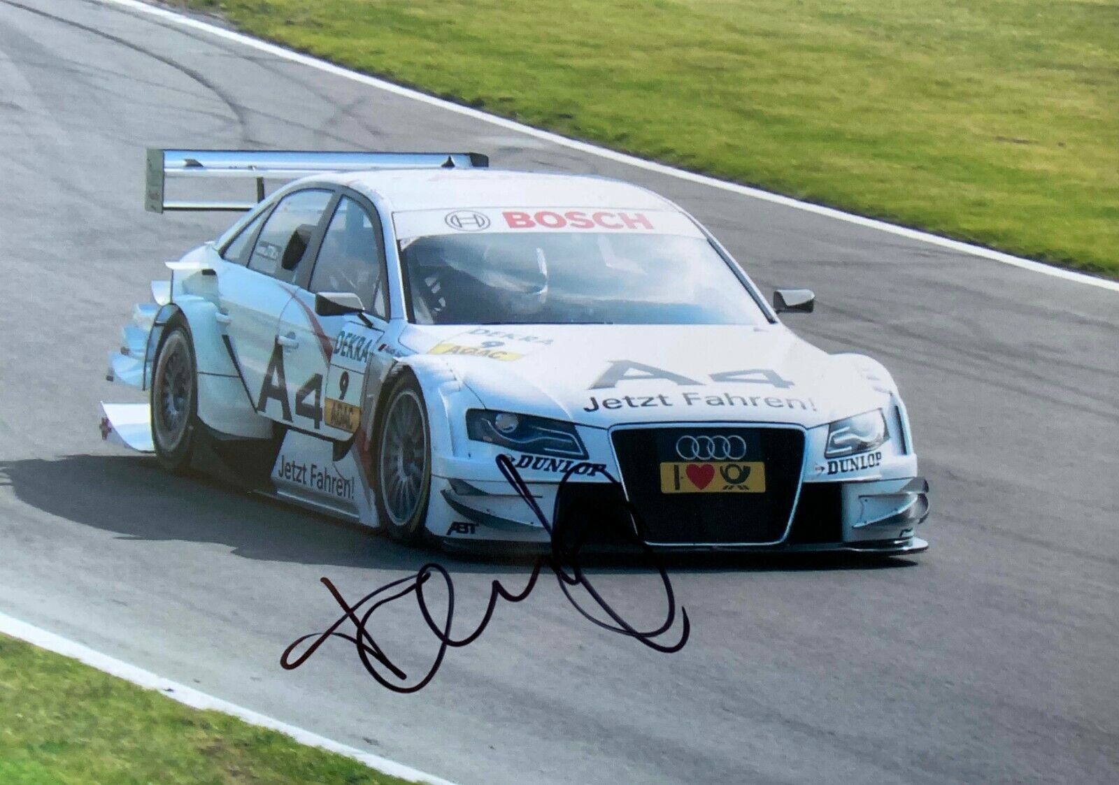 Tom Kristensen Audi A4 DTM Hand Signed Autograph Le Mans BMW Bentley