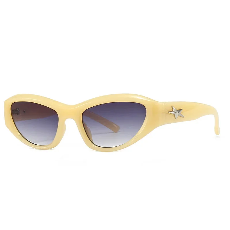 Brownm Star Wrap Around Sunglasses