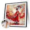 (US Only)Paint By Numbers Kit On Canvas DIY Oil Art Girl Picture Home Wall Decor40x40cm
