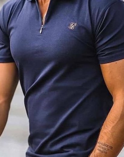 Casual Mens Solid Polo Shirt-Compassnice®