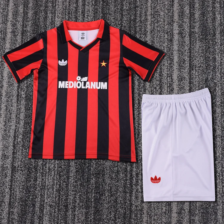 1990-91 AC Home Retro Shirt - Kids