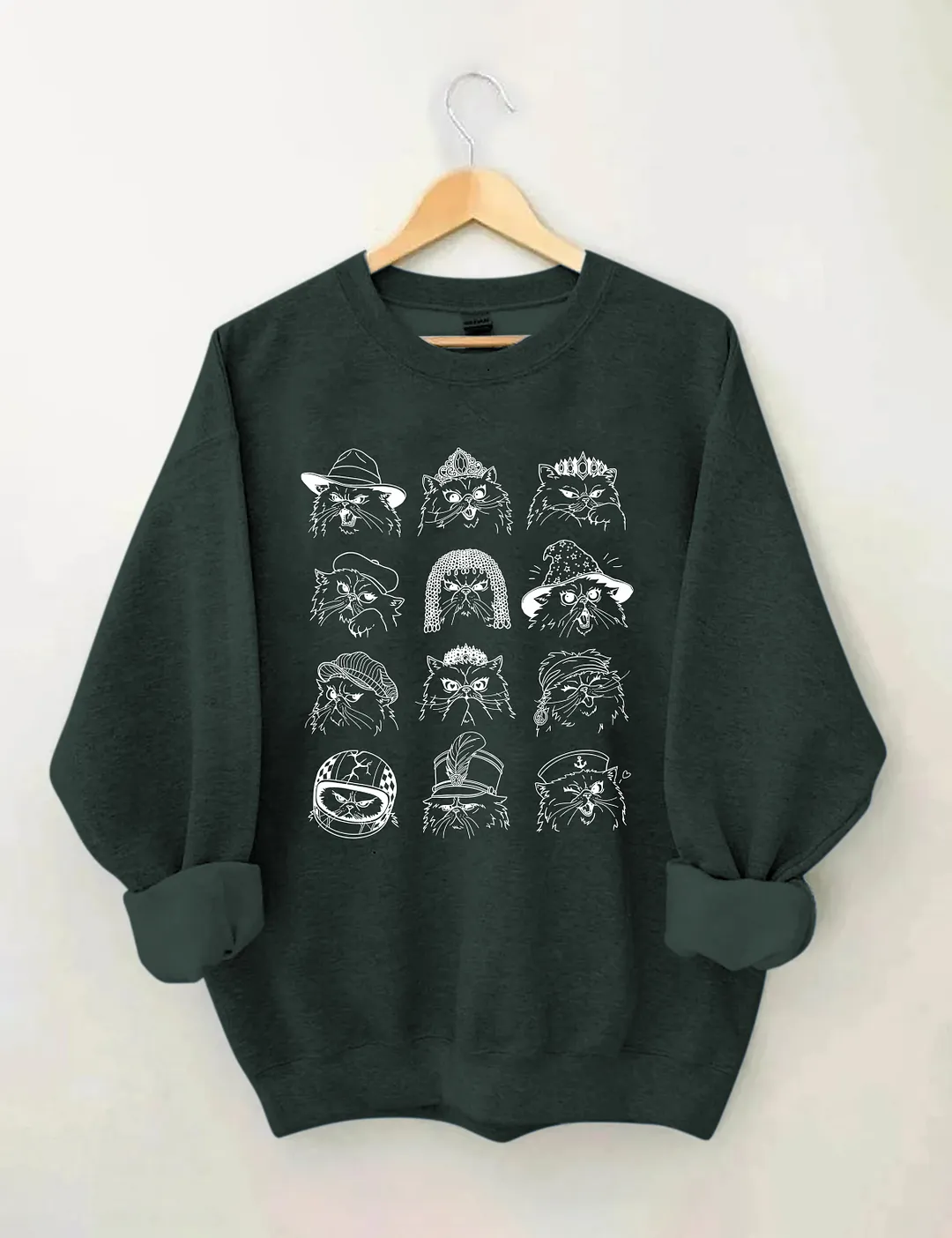 Feline Characters Sweatshirt