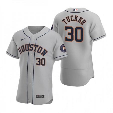 Men's Houston Astros #30 Kyle Tucker Gray Flex Base Stitched Jersey 8K7Z