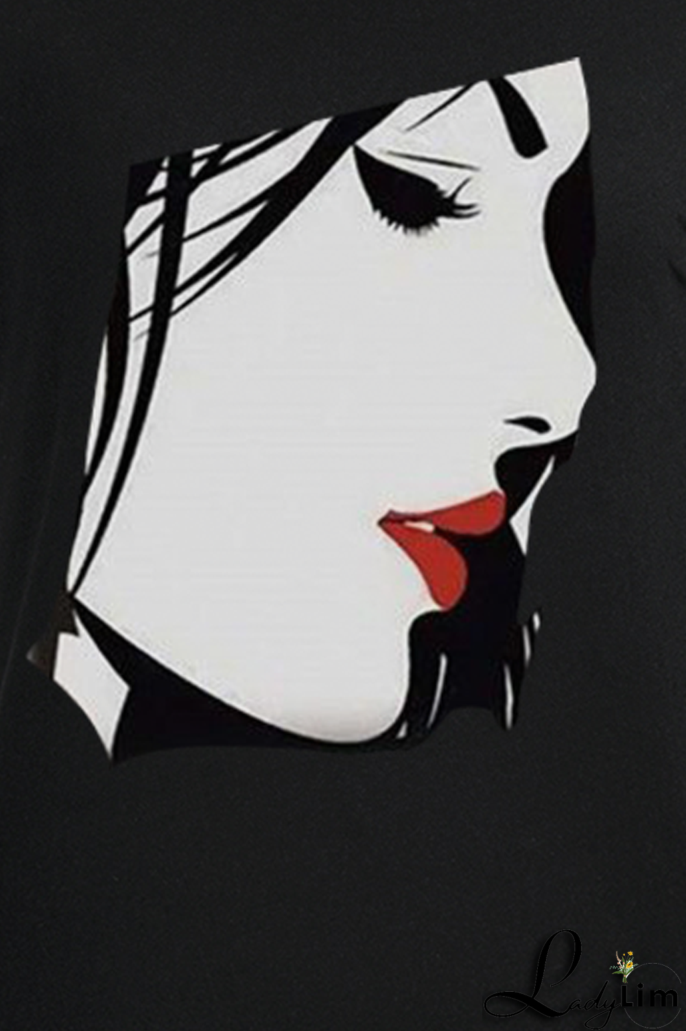 White Fashion Street Print Patchwork T-Shirts