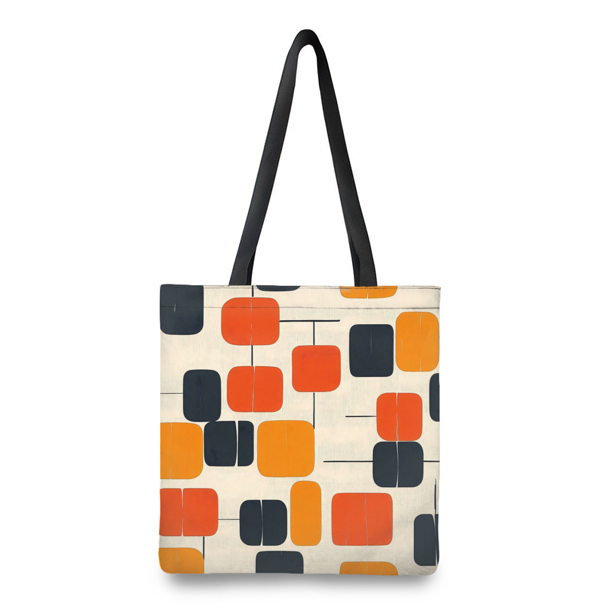 Modern Square Pattern Tote Bag
