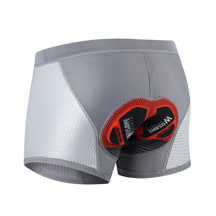WOSAWE Men's Cycling Underwear – 5D Gel Padded Mountain Bike Shorts – Quick Dry, Black