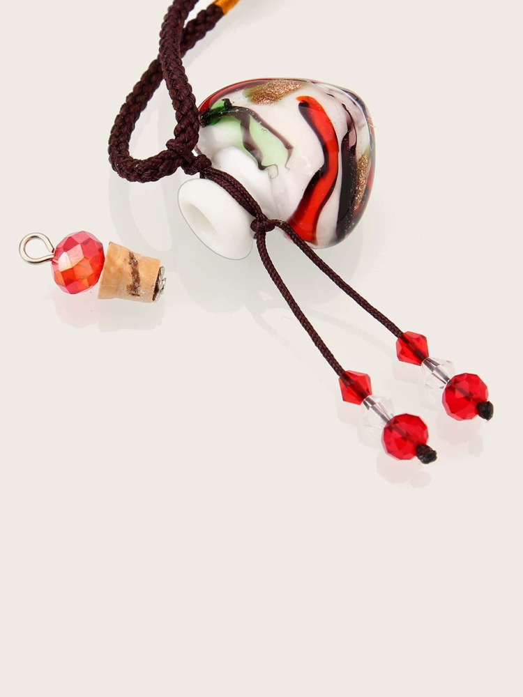 Glass Bottle Charm Necklace
