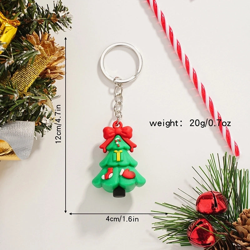 Cartoon Style Snowman Alloy Christmas Women’s Keychain