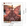 Engelsfl&uuml;gel M&auml;dchen - speziell geformtes Diamond Painting - 30*30cm