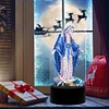 5D DIY Diamond Painting 7 Color Night Light Lamp Home Decoration Ornament Gift Kit(Maria)