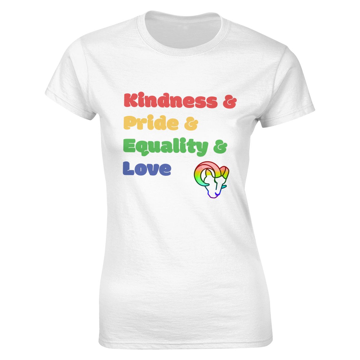 Los Angeles Rams Colorful LGBT Women's Classic-Fit T-Shirt