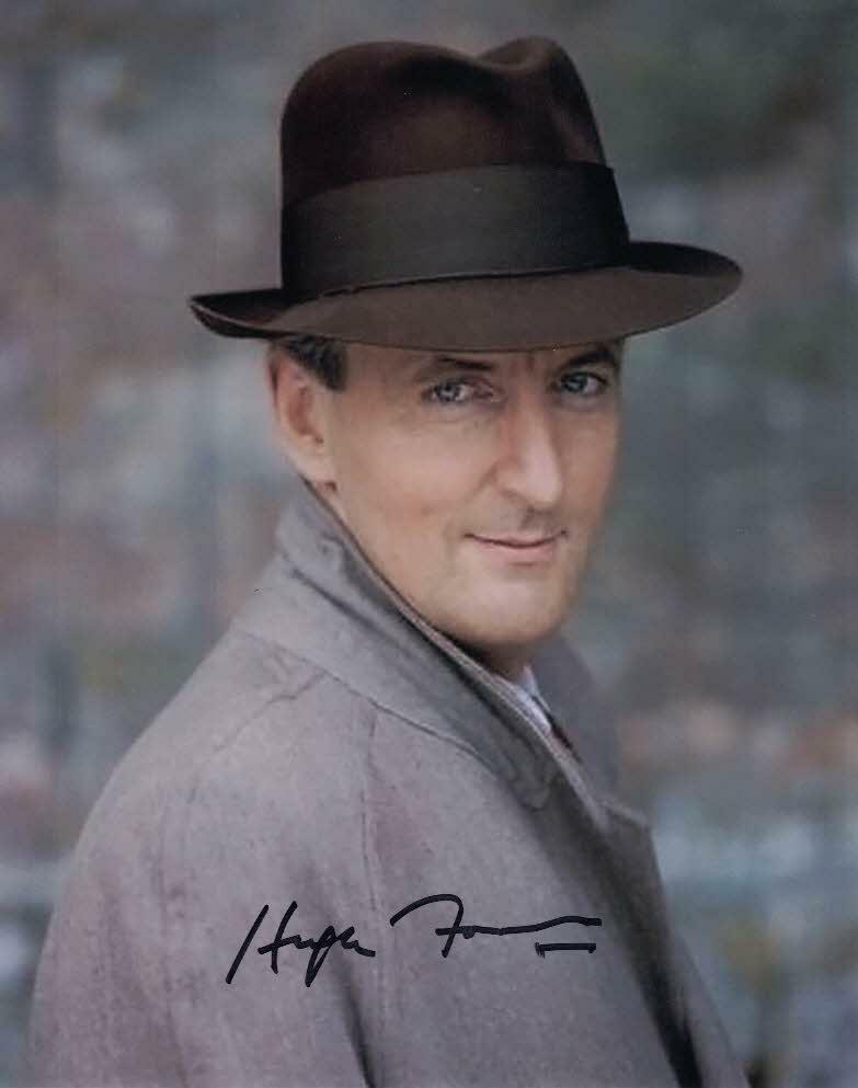 HUGH FRASER - Hastings in Poirot hand signed 10 x 8 Photo Poster painting