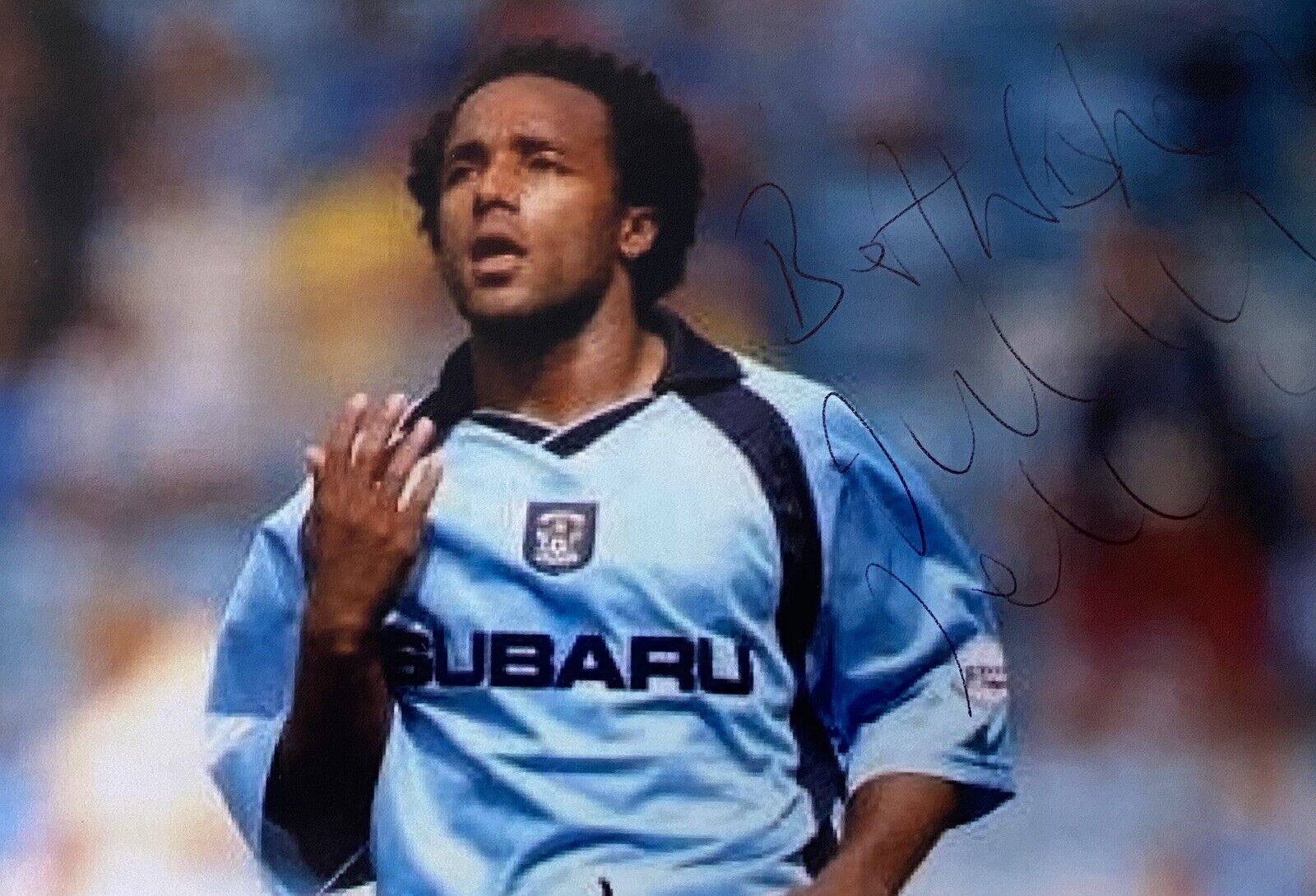 Julian Joachim Genuine Hand Coventry City 6X4 Photo Poster painting 2