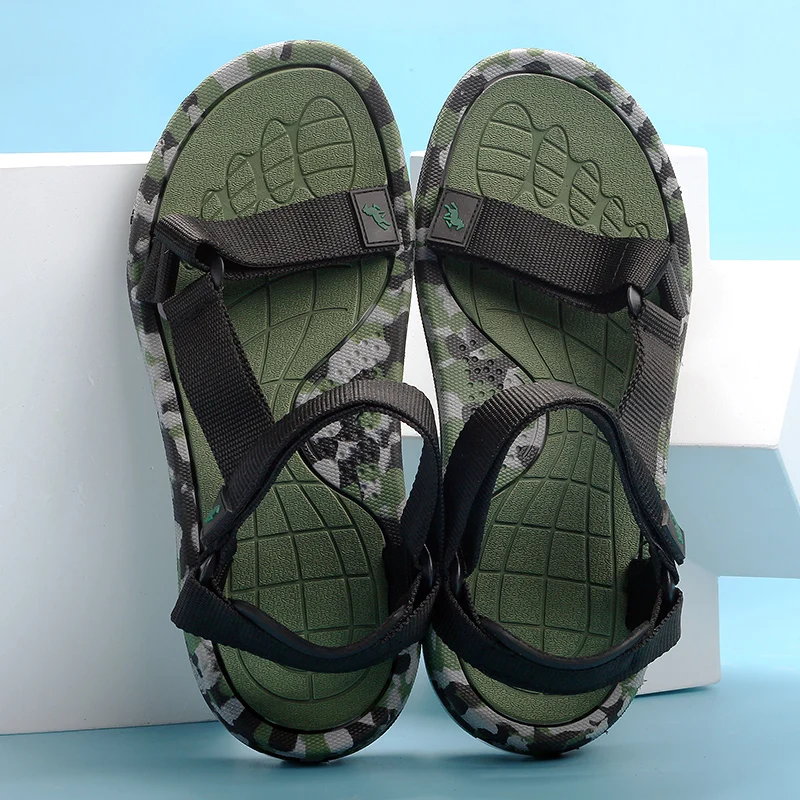 Geswet shoes for mens dress Summer Men's Sandals Summer Sport Comfortable Flat Beach Fashion Slippers Outdoor Walking Non-slip Casual Flip Flop