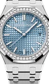 Silver 904L Steel Light Blue Dial - Automatic - 34mm
