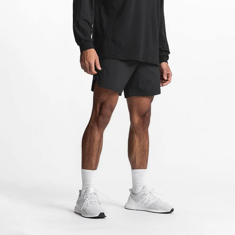 PASUXI Men's Quick-Dry Basketball Shorts - Drawstring Three-Point Fitness Pants huanwei