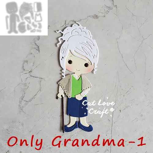 Oocharger Elderly Series Metal Cutting Dies Scrapbooking Mold Stencil Die Cuts Card Making DIY Craft Embossing New Dies For 2024