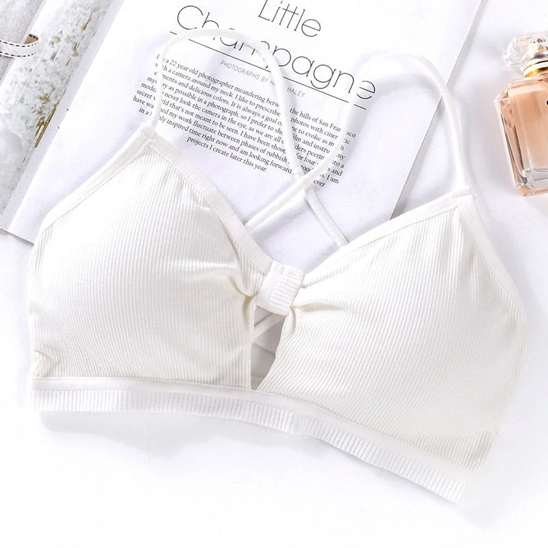 Sexy beautiful back bra sexy underwear seamless soft bra women wireless push bra comfortable underwear