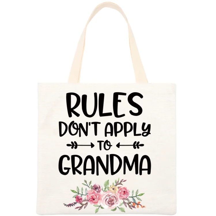 ANB -  Rules don't apply to grandma Tote Handbag (40*40cm)-03687