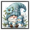 Blue Dryad And Snowman-11CT Counted Cross Stitch 40*40cm/15.75*15.75in