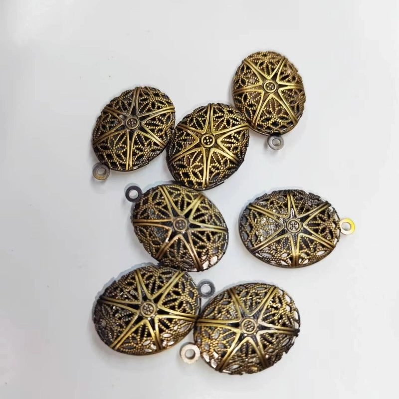 20 PCS/Package Copper Photo Box Locket Charms