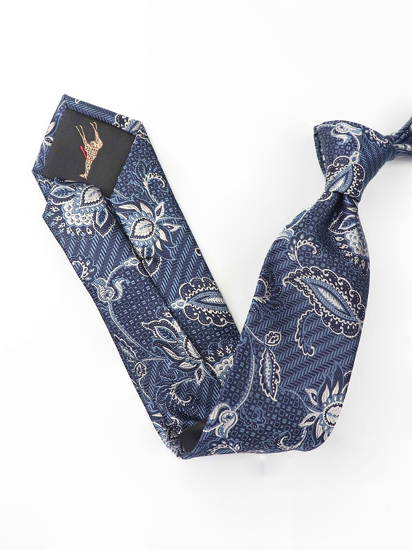 Paisley Flower Silk Tie-Real Silk Life