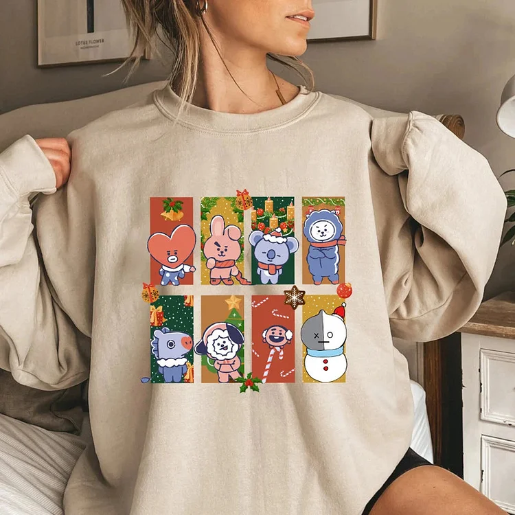 BTS BT21 Christmas Sweatshirt