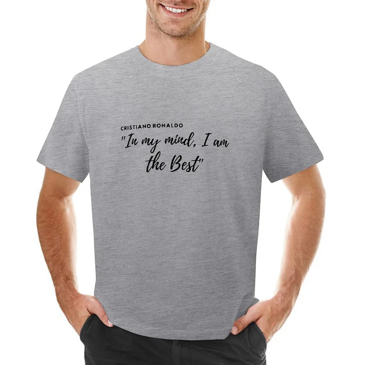 In my mind I am the Best Cristiano Ronaldo Inspired Men's Soccer Culture Tee